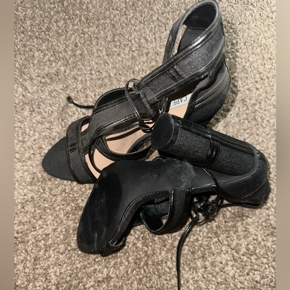 Jeans material heels, size is 8 from Cape Robbin - Picture 4 of 5